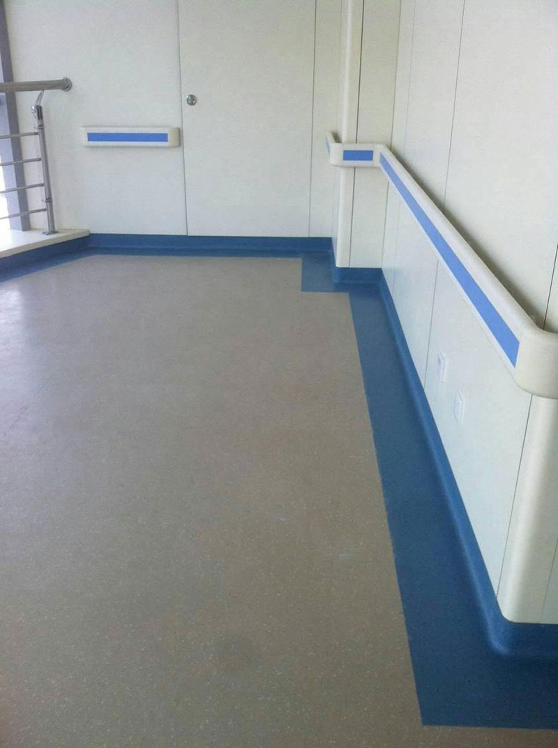 兰州军区总医院医技楼橡胶地板